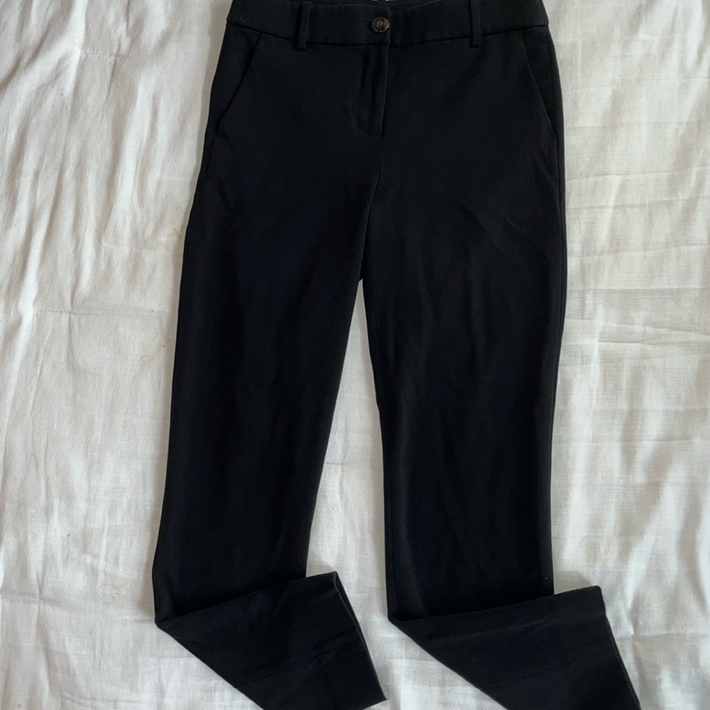 J. Crew black stretch dress pants ankle length